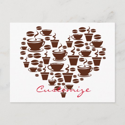 Carte Postale Amoureux de café Heart Thunder_Cove (Devant)
