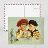 Carte Postale Amoureux de l'enfance (Devant / Derrière)