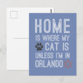 Carte Postale Amoureux de les chats en Orlando (Devant / Derrière)