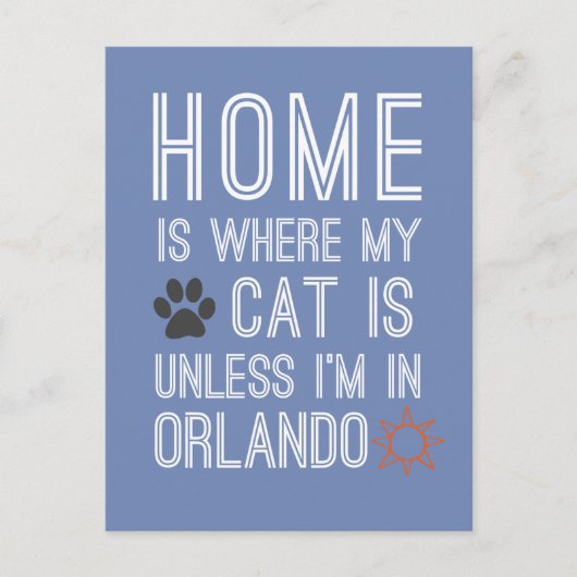 Carte Postale Amoureux de les chats en Orlando (Devant)