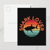 CARTE POSTALE AMOUREUX DE REQUIN (Devant / Derrière)