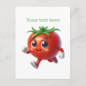 Carte Postale Amoureux de tomates mignonnes ajoutez du texte  (Devant)