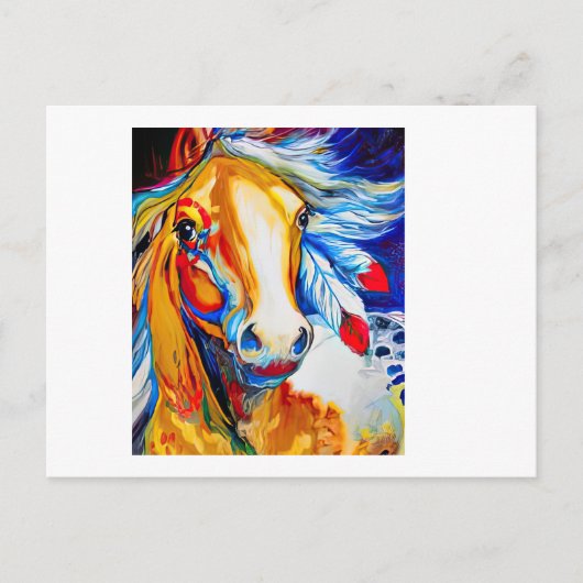 Carte Postale Amoureux des chevaux (Devant)