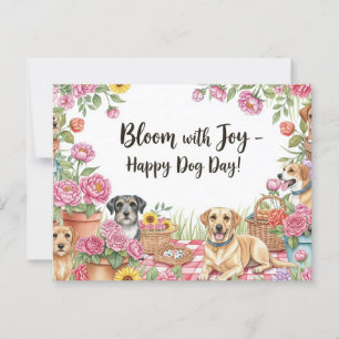Carte Postale Amoureux des chiens Golden Retriever
