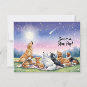 Carte Postale Amoureux des chiens Golden Retriever