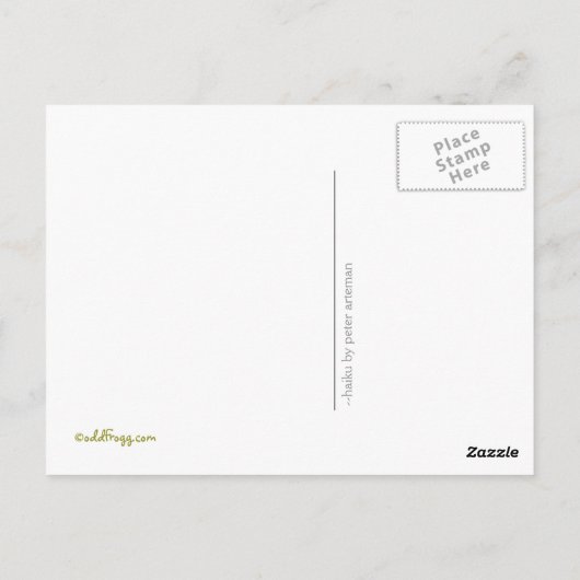 Carte postale Amoureux des chiens Haiku (Dos)