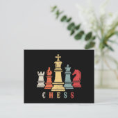 Carte Postale Amoureux des échecs | Jeu d'échecs Checkmate Cadea (Debout devant)