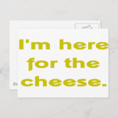 Carte Postale Amoureux du fromage (Devant / Derrière)