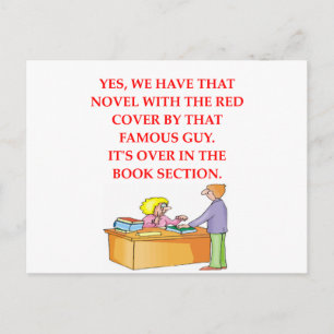 Carte Postale amoureux du livre