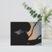 Carte Postale amoureux embrasser (Debout devant)