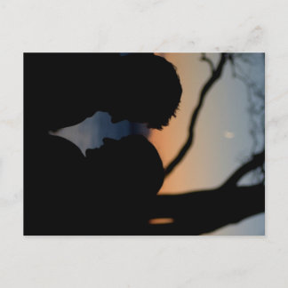 Carte Postale amoureux embrasser