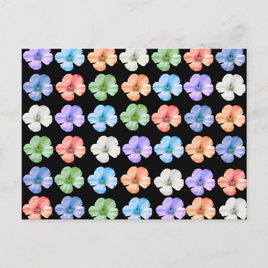 CARTE POSTALE AMOURS DE FLEURS (Devant)