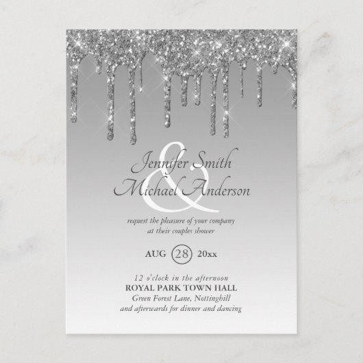 Carte Postale Ampersand de la DOUCHE à goutte de PARTIES SCINTIL (Devant)