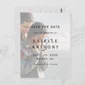 Carte Postale Ampersand photo défraîchi et mariage Enregistrer l (Devant / Derrière)