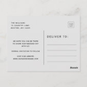 Carte Postale Ampersand photo défraîchi et mariage Enregistrer l (Dos)