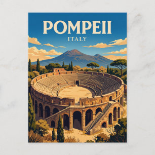 Carte Postale Amphithéâtre de Pompéi Italie