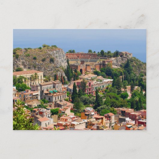 Carte Postale amphithéâtre de Taormina 4 (Devant)