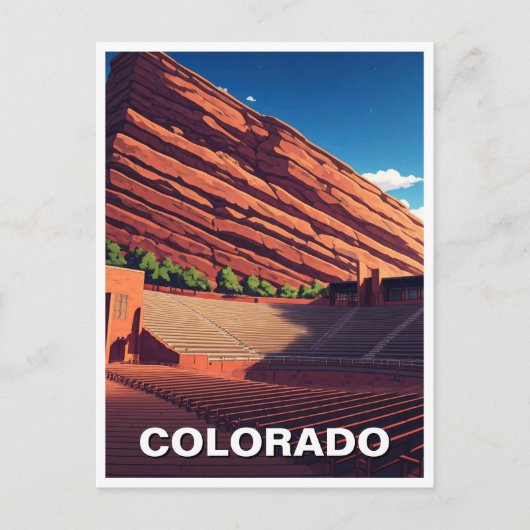 Carte Postale Amphithéâtre Red Rocks Colorado (Devant)