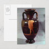 Carte Postale Amphora à silhouette rouge (Devant / Derrière)