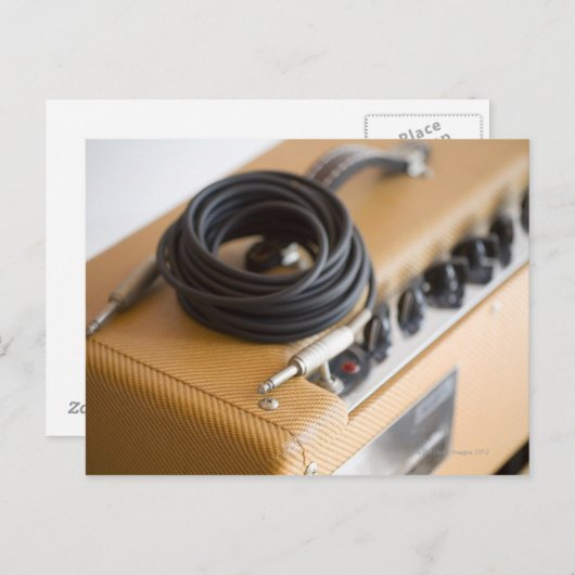 Carte Postale Ampli et câble (Devant / Derrière)