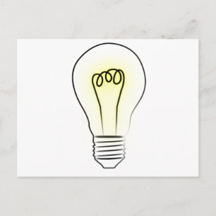 Carte Postale Ampoule