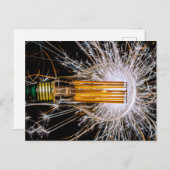 Carte Postale Ampoule à étincelles (Devant / Derrière)