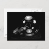 CARTE POSTALE AMPOULE B&W DE FAT (Devant / Derrière)
