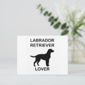 Carte Postale ampoule de laboratoire noire (Debout devant)