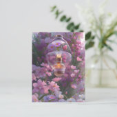 Carte Postale Ampoule en fleurs, Croisement (Debout devant)