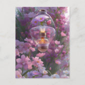 Carte Postale Ampoule en fleurs, Croisement (Devant)