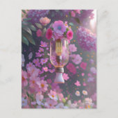 Carte Postale Ampoule en fleurs, Croisement (Devant)