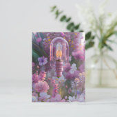 Carte Postale Ampoule en fleurs, Croisement (Debout devant)