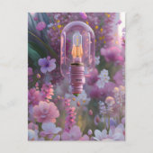 Carte Postale Ampoule en fleurs, Croisement (Devant)