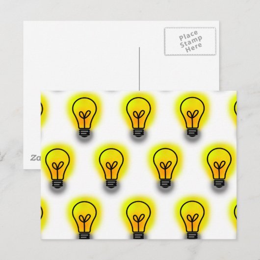 Carte Postale Ampoules (Devant / Derrière)