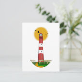 Carte Postale Amrum Lighthouse Allemagne (Debout devant)