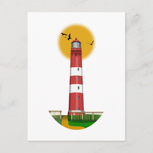 Carte Postale Amrum Lighthouse Allemagne (Devant)