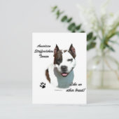 Carte Postale AmStaff Comme Aucune Autre race (Debout devant)