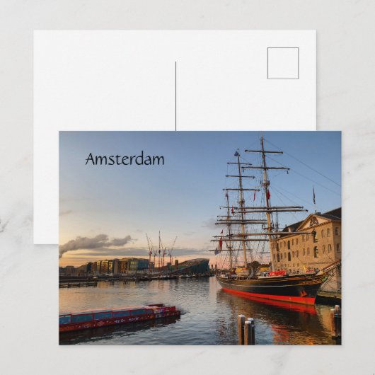 Carte postale Amsterdam (Devant / Derrière)