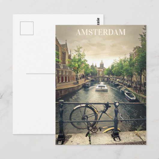 Carte postale Amsterdam (Devant / Derrière)