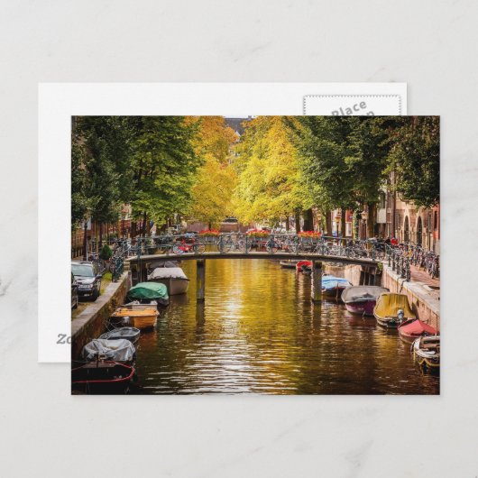 CARTE POSTALE AMSTERDAM (Devant / Derrière)