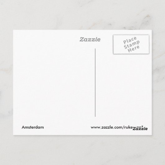 Carte postale Amsterdam (Dos)