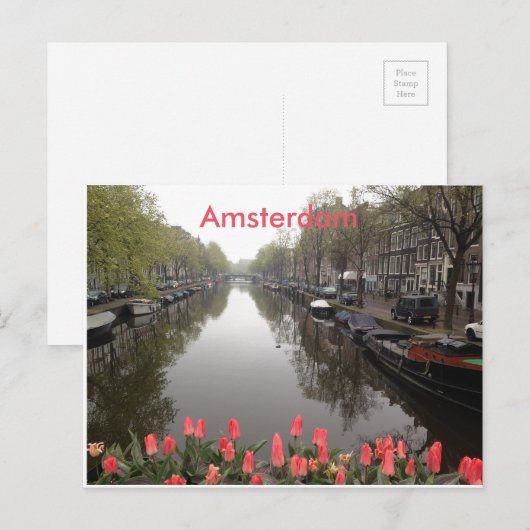 Carte postale Amsterdam (Devant / Derrière)
