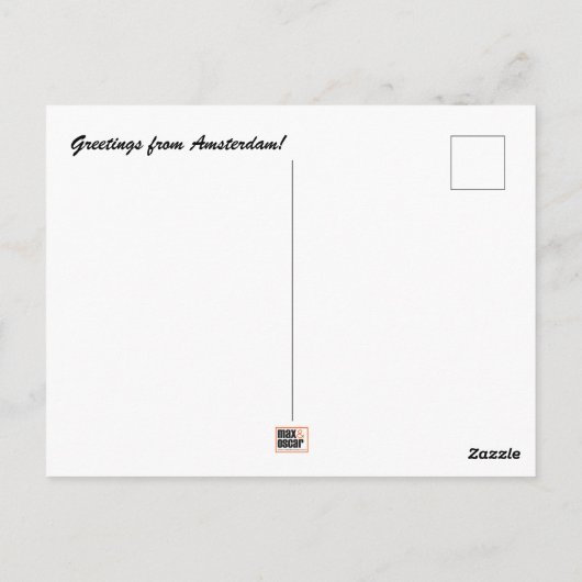 Carte postale Amsterdam (Dos)