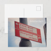 Carte Postale Amsterdam (Devant / Derrière)