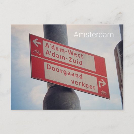 Carte Postale Amsterdam (Devant)