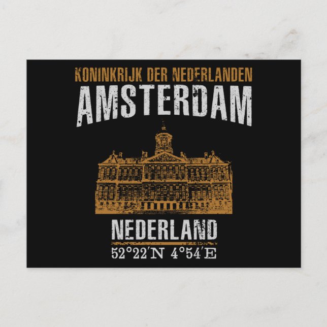 Carte Postale Amsterdam (Devant)