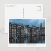 Carte Postale Amsterdam (Devant / Derrière)