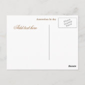 Carte postale Amsterdam (Dos)