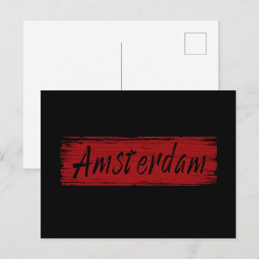 Carte Postale Amsterdam (Devant / Derrière)