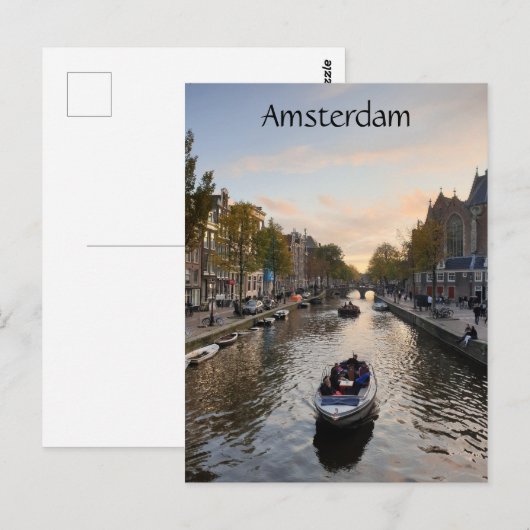 Carte Postale Amsterdam (Devant / Derrière)